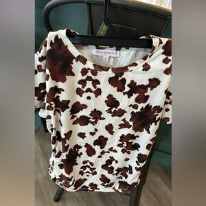 cow print blouse